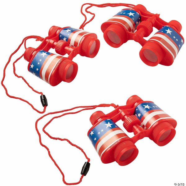 Kaleidoscopes & Magnifiers |   Patriotic Binoculars – 12 Pc. Kaleidoscopes & Magnifiers Kaleidoscopes & Magnifiers