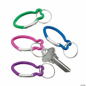 Key Chains |   Aluminum Fish Clip Keychains – 12 Pc. Glow in the Dark Products Key Chains