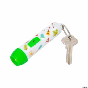 Key Chains |   Camp Flashlight Keychains – 12 Pc. Glow in the Dark Products Glow in the Dark Products