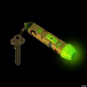 Key Chains |   Glow-in-the-Dark Bug Flashlight Keychains – 12 Pc. Glow in the Dark Products Key Chains