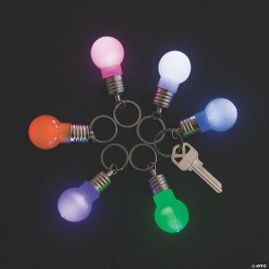 Key Chains |   Light-Up Lightbulb Keychains – 12 Pc. Glow in the Dark Products Glow in the Dark Products