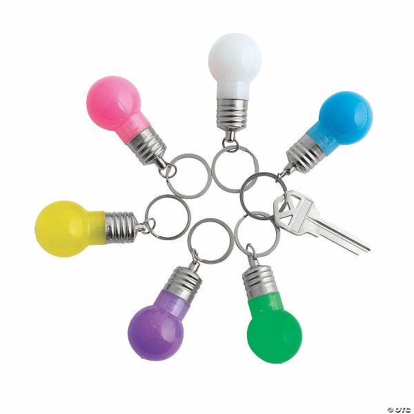 Key Chains |   Light-Up Lightbulb Keychains – 12 Pc. Glow in the Dark Products Glow in the Dark Products