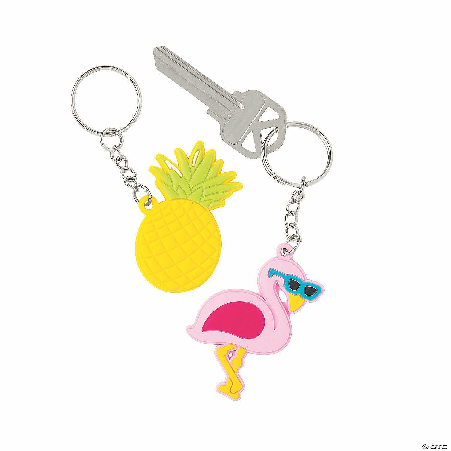 Key Chains |   Luau Keychains – 12 Pc. Glow in the Dark Products Key Chains