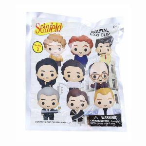 Key Chains |   Seinfeld Series 2 3D Foam Bag Clip 1 Random Glow in the Dark Products Key Chains