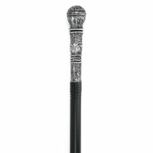 Magic & Gag Jokes |   Antique Silver Walking Cane – Elegant Vintage Prop Stick Dress Canes Costume Accessories for Adults and Kids Magic & Gag Jokes Magic & Gag Jokes