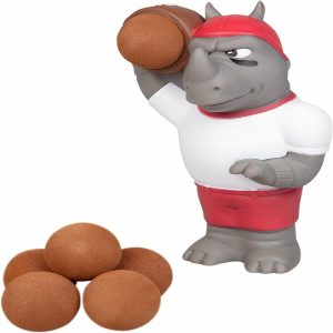 Magic & Gag Jokes |   Hog Wild Sports Football Rhino Popper Toy – Shoot Foam Balls Up to 20 Feet – 6 Balls Included – Age 4+ Magic & Gag Jokes Magic & Gag Jokes