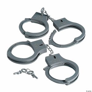 Magic & Gag Jokes |   Hometown Heroes Handcuffs with Keys – 12 Pc. Magic & Gag Jokes Magic & Gag Jokes