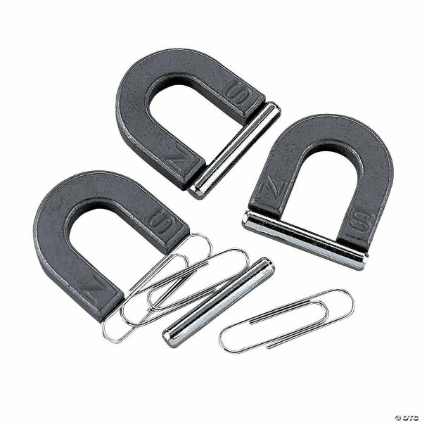 Magic & Gag Jokes |   Mini Horseshoe Magnets with Bar – 12 Pc. Magic & Gag Jokes Magic & Gag Jokes