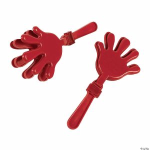 Noisemakers |   Red Hand Clappers – 12 Pc. Red Noisemakers Noisemakers