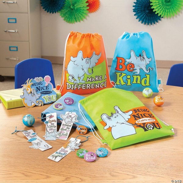 Pins & Buttons |   2″ Dr. Seuss™ Horton Hears a Who!™ Kindness Buttons – 24 Pc. Glow in the Dark Products Pins & Buttons