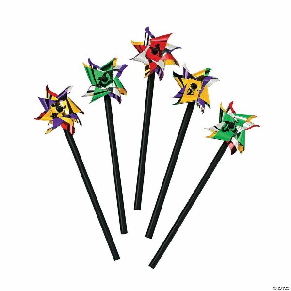 Pinwheels |   2 1/4″ Bulk 72 Pc. Mini Metallic Two-Tone Plastic Pinwheels Outdoor Toys Pinwheels