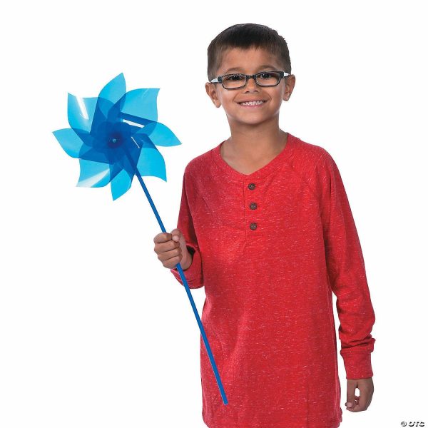 Pinwheels |   Blue Jumbo Pinwheels – 12 Pc. Outdoor Toys Pinwheels