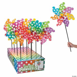 Pinwheels |   Colorful Polka Dot Pinwheels Outdoor Toys Pinwheels