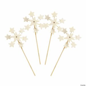 Pinwheels |   DIY Wood Mini Star Pinwheels – 12 Pc. Outdoor Toys Pinwheels