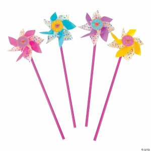 Pinwheels |   Donut Sprinkles Pinwheels – 12 Pc. Outdoor Toys Pinwheels