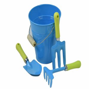 Play Sets |   JustForKids Kids Water Pail with Garden Tools Set, One Size, Blue Novelty Toys Play Sets