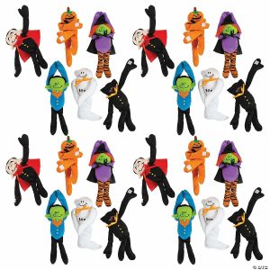 Plush Toys |   10 3/4″ – 12″ Bulk 72 Pc. Long Arm Halloween Stuffed Characters Novelty Toys Plush Toys