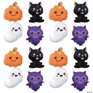 Plush Toys |   3 1/2″ – 4 1 2″ Bulk 48 Pc. Halloween Kawaii Plush Characters Novelty Toys Plush Toys