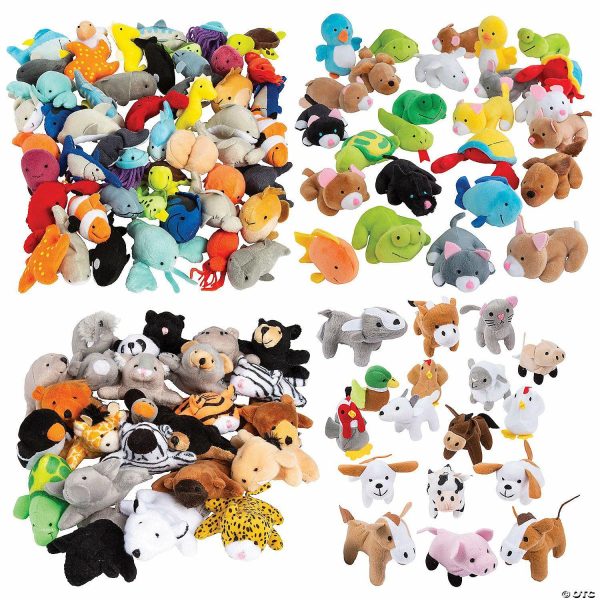 Plush Toys |   3 1/2″ – 4″ Bulk 192 Pc. Mini Stuffed Animal Assortment Novelty Toys Play Money