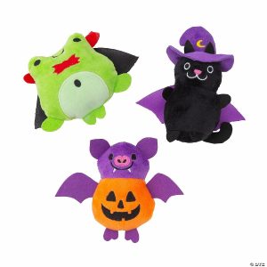 Plush Toys |   Halloween Stuffed Animal Characters in Costumes – 12 Pc. Novelty Toys Plush Toys