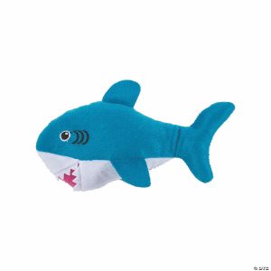 Plush Toys |   Ocean Blue Stuffed Sharks – 12 Pc. Novelty Toys Plush Toys