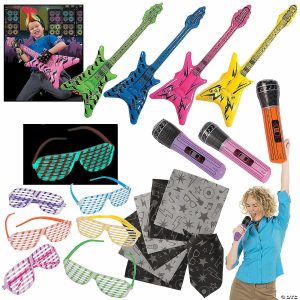 Pretend Play |   48 Pc. Be a Rockstar Wearables Kit for 12 Novelty Toys Pretend Play