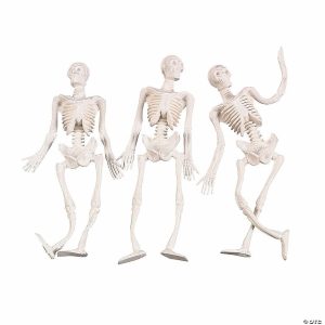 Putty & Squishy Toys |   6″ – 10″ Halloween Stretchy & Poseable White Skeleton Toys – 12 Pc. Novelty Toys Putty & Squishy Toys