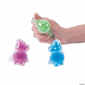 Putty & Squishy Toys |   Dinosaur Gel Bead Squeeze Toys – 12 Pc. Novelty Toys Putty & Squishy Toys