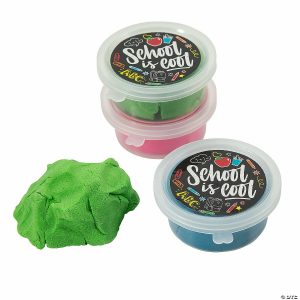 Putty & Squishy Toys |   School Is Cool Sticky Sand Slime – 12 Pc. Novelty Toys Putty & Squishy Toys