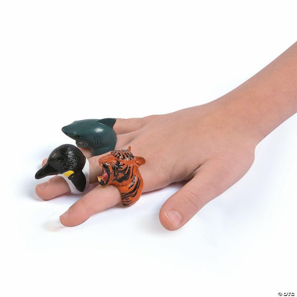 Rings |   Animal Finger Puppet Rings – 12 Pc. Glow in the Dark Products Hand & Finger Puppets