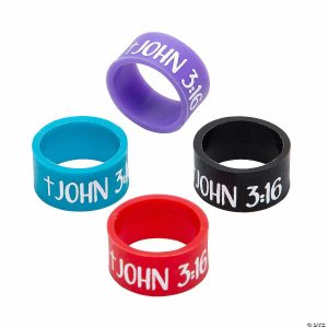 Rings |   Bulk 48 Pc. Religious Silicone Rings Glow in the Dark Products Rings