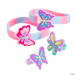 Rings |   Butterfly Bracelets & Rings – 24 Pc. Glow in the Dark Products Rings