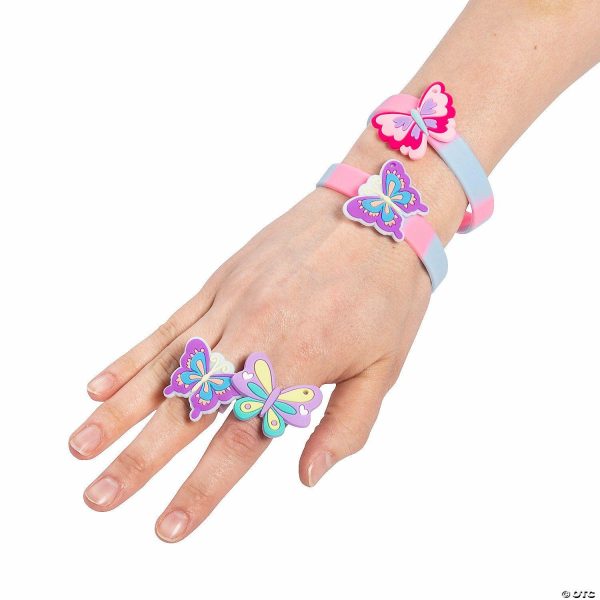 Rings |   Butterfly Bracelets & Rings – 24 Pc. Glow in the Dark Products Rings