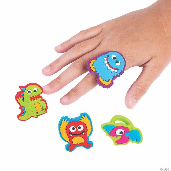 Rings |   Cute Monster Rings – 12 Pc. Glow in the Dark Products Rings