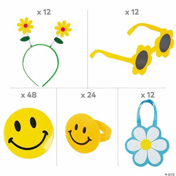 Rings |   Daisy & Smile Face Handout Kit – 108 Pc. Glow in the Dark Products Rings