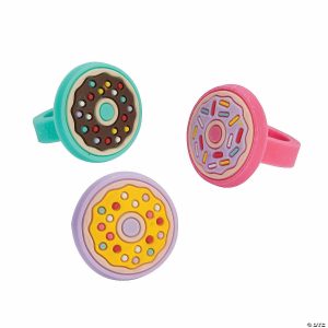 Rings |   Donut Sprinkles Rings – 12 Pc. Glow in the Dark Products Rings