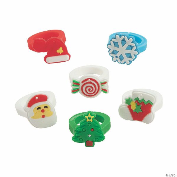 Rings |   Holiday Icon Rings – 24 Pc. Glow in the Dark Products Rings