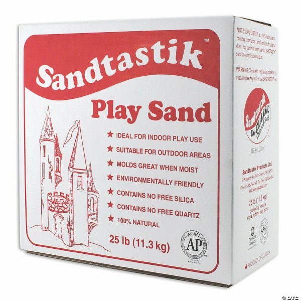 Sandboxes & Sand Toys |   25 Lb. Sandtastik Natural Moldable Sparkling White Play Sand Outdoor Toys Sandboxes & Sand Toys