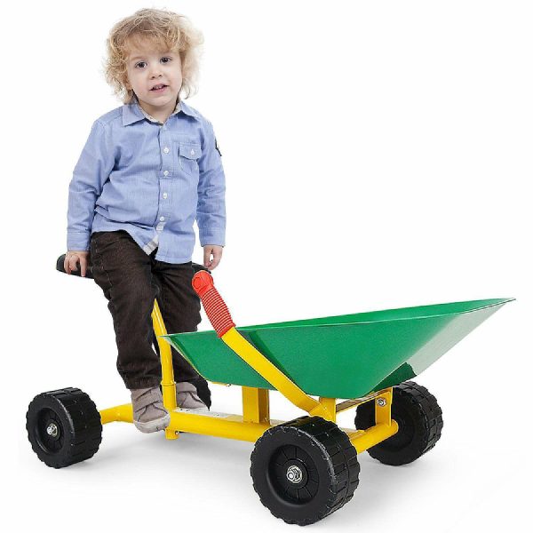 Sandboxes & Sand Toys |   Costway Heavy Duty Kids Ride-on Sand Dumper Front Tipping w 4 Wheels Sand Toy Gift Outdoor Toys Sandboxes & Sand Toys