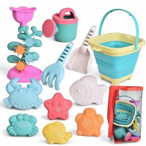 Sandboxes & Sand Toys |   Fun Little Toys – Sandbox Toys with Collapsible Bucket Outdoor Toys Sandboxes & Sand Toys