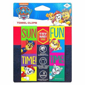 Sandboxes & Sand Toys |   Paw Patrol Beach Towel Clips Sun Fun Time Nickelodeon Pool Secure Bag Chair LogoPegs Outdoor Toys Sandboxes & Sand Toys