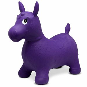 Sporting Goods |   Bintiva Children’s Horse Hopper, with Free Foot Pump, Exercise Jumping Animal, Bouncy Horsey for Children, Fun Space Hopper for Core Strengthening  – PURPLE Outdoor Toys Sporting Goods