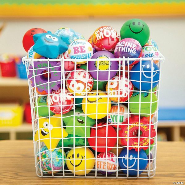 Stress Balls & Toys |   2 1/2″ Multicolored Globe Foam Stress Balls – 12 Pc. Novelty Toys Stress Balls & Toys