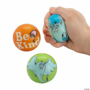 Stress Balls & Toys |   2 1/4″ Dr. Seuss™ Horton Hears a Who™ Kindness Foam Stress Balls – 12 Pc. Novelty Toys Stress Balls & Toys