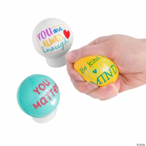 Stress Balls & Toys |   2 1/4″ Your Mental Health Matters Foam Stress Balls – 12 Pc. Novelty Toys Stress Balls & Toys