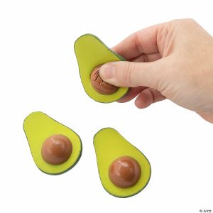 Stress Balls & Toys |   Avocado Stress Toys – 12 Pc. Novelty Toys Stress Balls & Toys