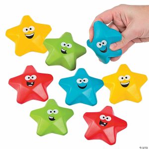 Stress Balls & Toys |   Bulk 48 Pc. Star Student Stress Toys Novelty Toys Stress Balls & Toys