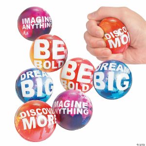 Stress Balls & Toys |   Bulk 48 Pc. Watercolor Stress Balls Novelty Toys Stress Balls & Toys