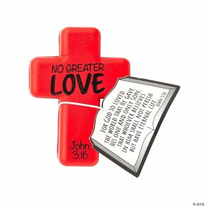 Stress Balls & Toys |   John 3:16 Cross Stress Toys with Card – 12 Pc. Novelty Toys Stress Balls & Toys