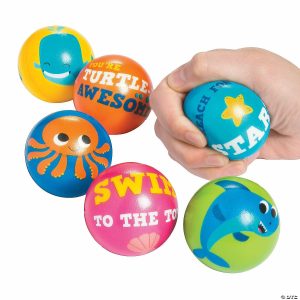 Stress Balls & Toys |   Under the Sea Stress Balls – 12 Pc. Novelty Toys Stress Balls & Toys